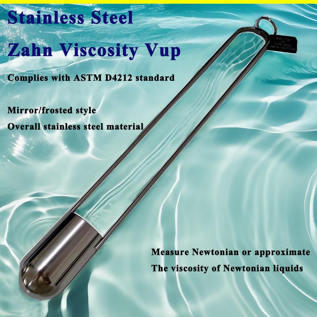 Zahn 2# Cheap Portable Zahn Cup Stainless Steel Zhan Viscosity Cup Viscometer Zahn Cup Viscosity Cup for for Materials Laboratory Color White