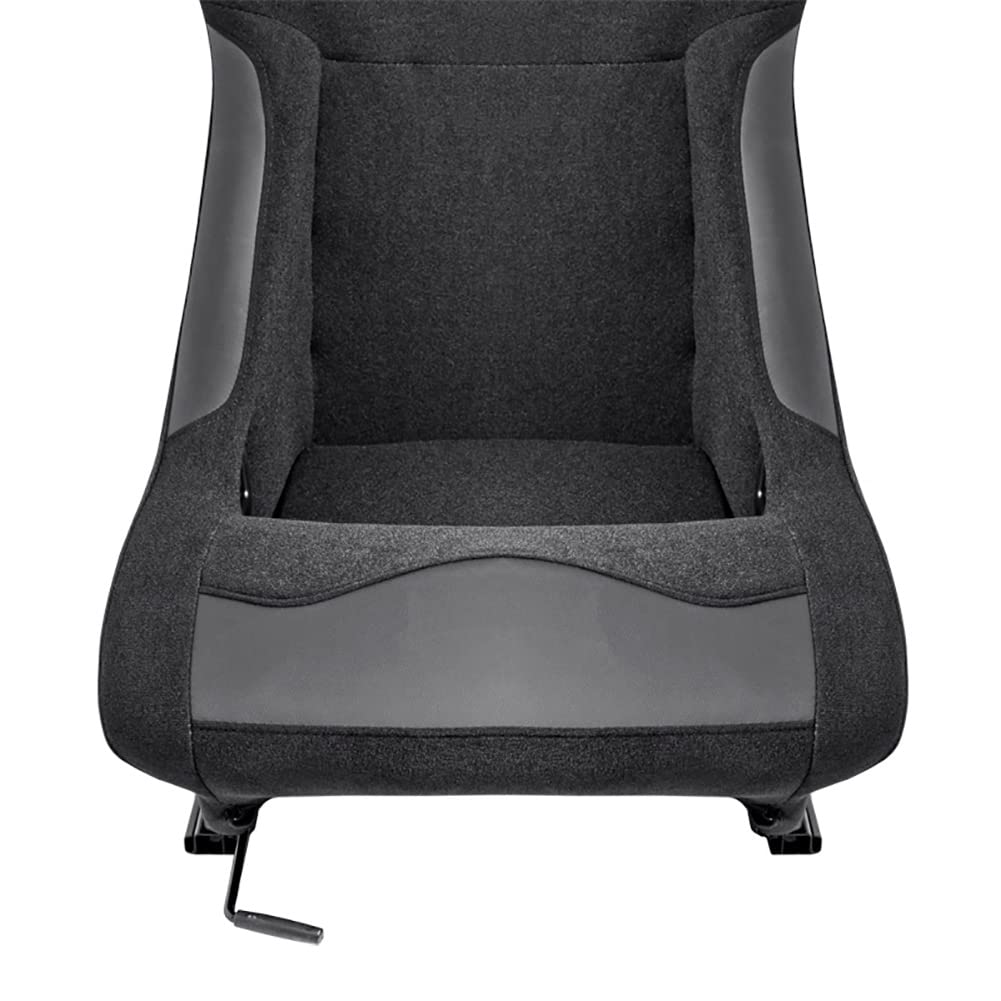 Sedile Sportivo 'BW' - Nero - Schienale Fisso - incl. Slitte
