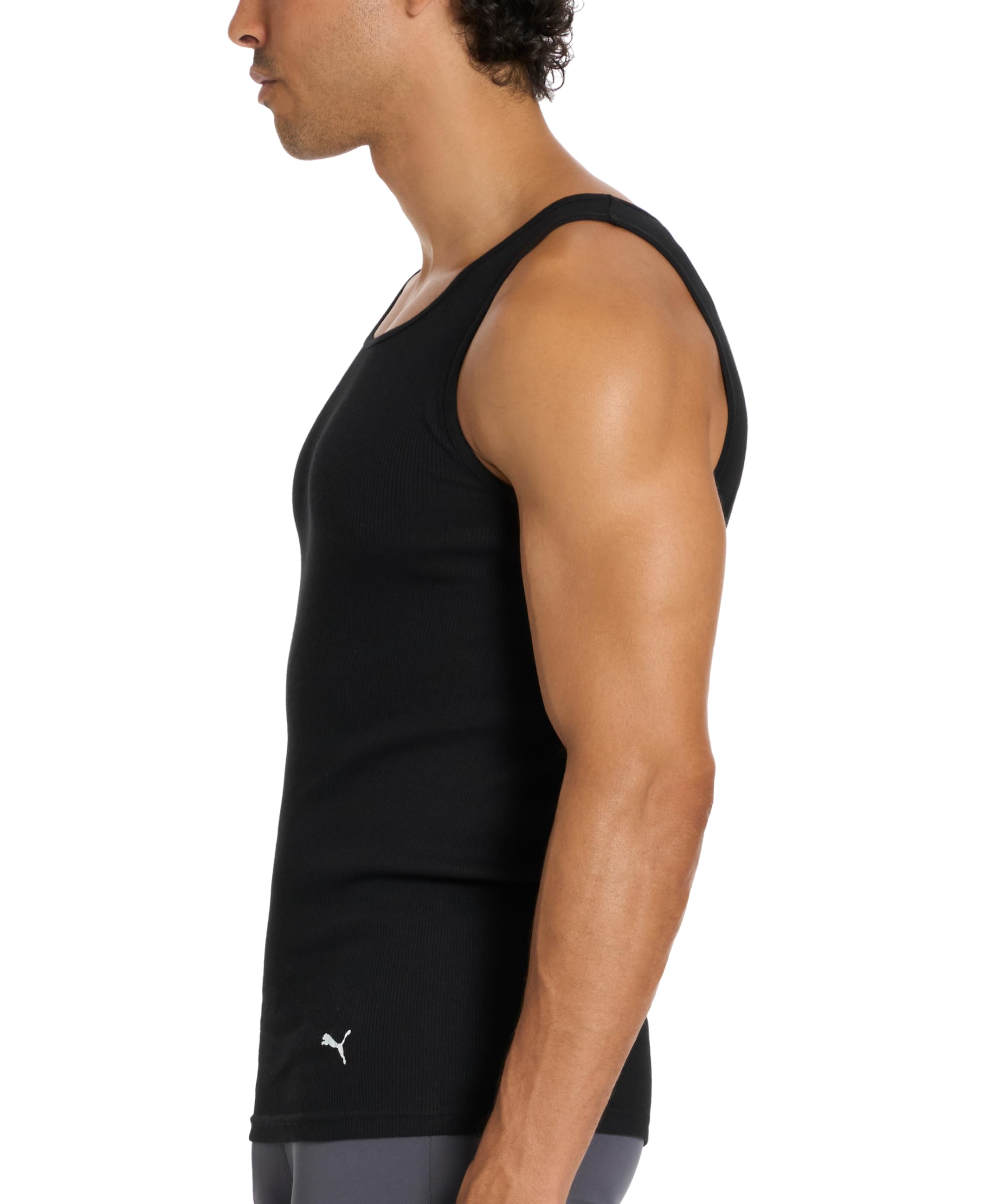Puma Herren 5 Pack Cotton Rib Tank Top 5er-Pack gerippte Baumwoll-Tanktops (5er Pack)