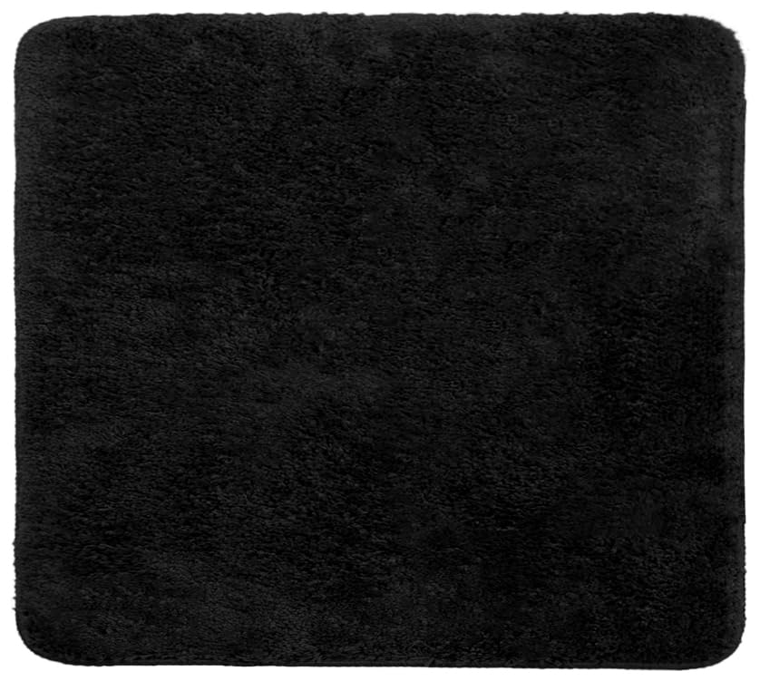 Brandsseller Alfombrilla de baño, 50 x 50 cm, color negro