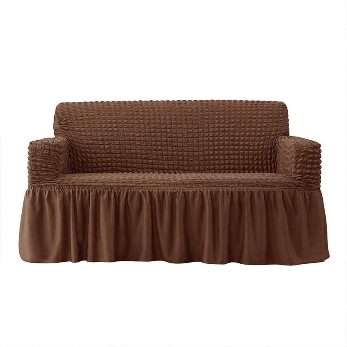 Housse de canapé extensible seersucker : protégez votre fauteuil usé