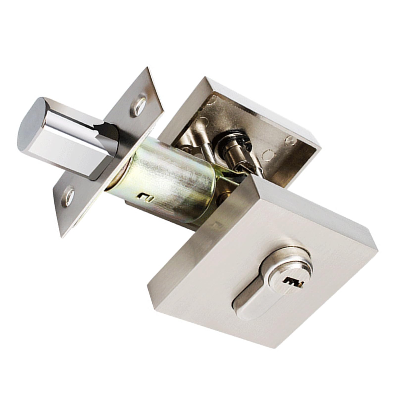 Duty Zincs Alloy Front Door Latches Secure Rust Proof Keyed Entry Door Knob for House Condo Workplace Zincs Alloy Entrance