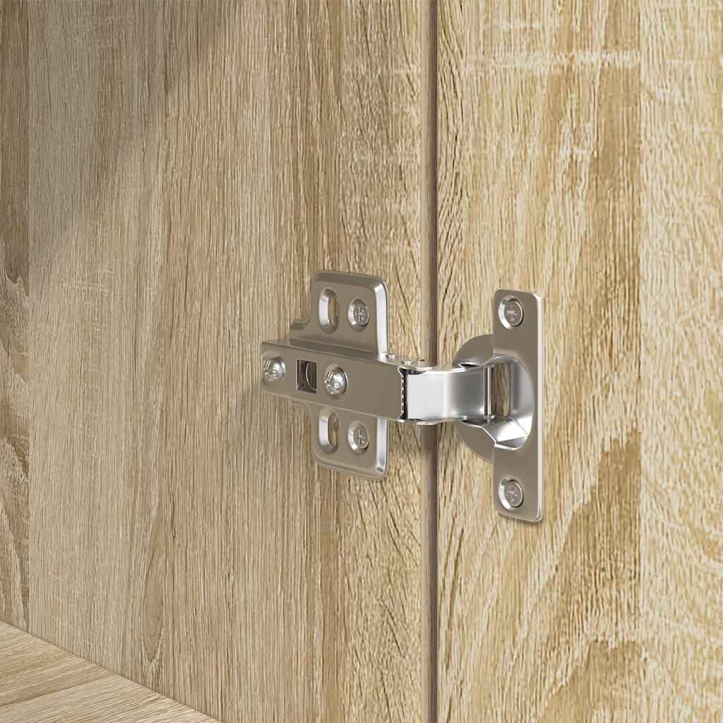 vidaXL Hochschrank Sonoma-Eiche 50x35x180 cm Holzwerkstoff mit Tür - Beistellschrank, Lagerschrank