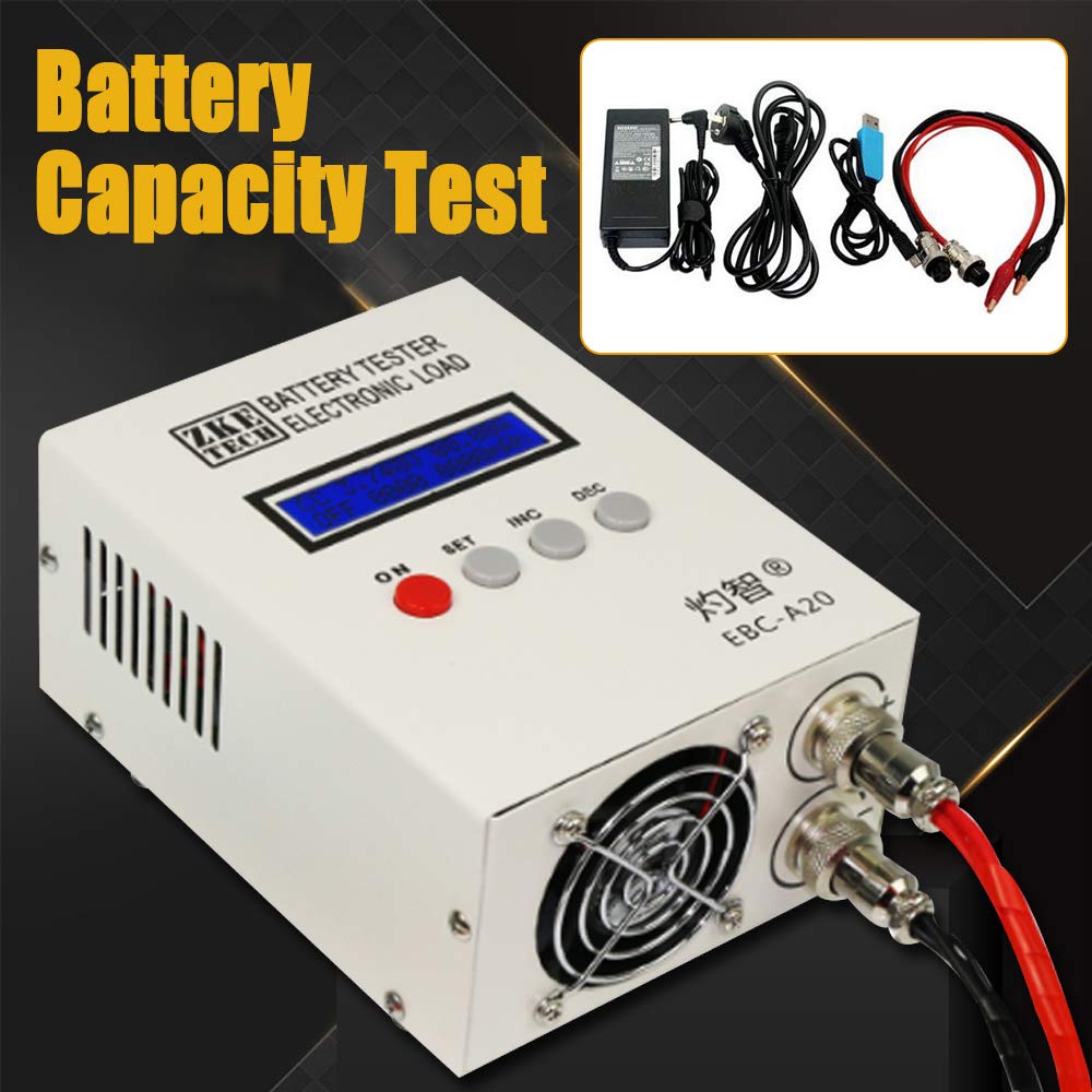 EBC-A20 - Tester di capacità della batteria Li-Po, 5 A, carica 20 A, 85 W, multifunzione con display LCD, tensione/corrente/capacità/tempo/consumo energetico