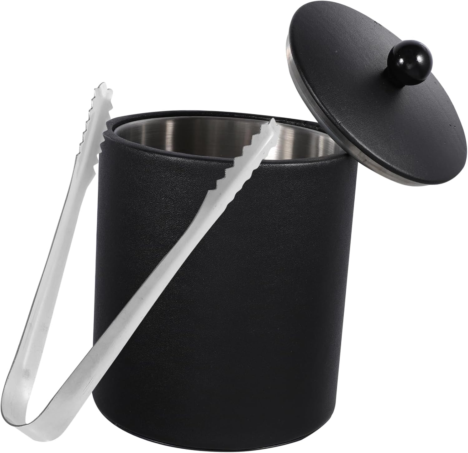 VALICLUD 1Pc Stainless Steel Ice Bucket with Tong Bucket for Parties and Bars Elegant Design for Wine and Scratch Resistant for All Occasions