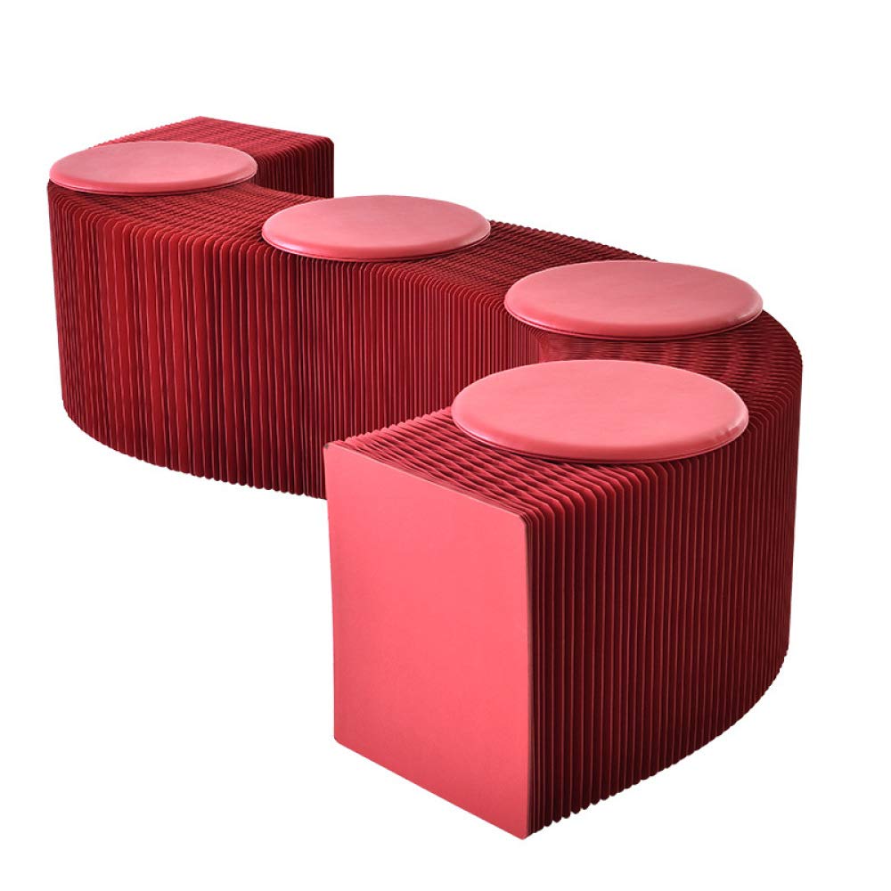 ihpaper アコーディオン折り畳み式ペーパースツールソファチェア Amazon.co.jp: ihpaper 家具柔らかい座席現代デザイン