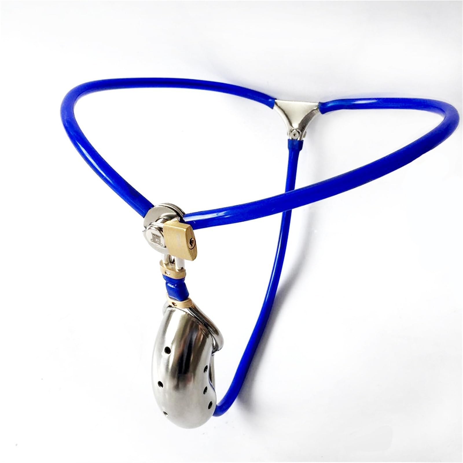 Il Set Di Gabbia Castità Per Uomo In Acciaio Inossidabile Combina Perfettamente Le Funzioni Una Per Pene E Un Plug Anale, Offrendo Agli Appassionati Giochi SM I Prodotti Migliori