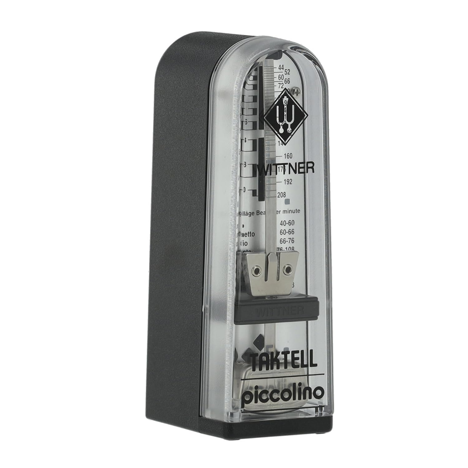 Wittner Piccolino 890161 mechanisches Metronom Schwarz mit keepdrum Mikrofasertuch