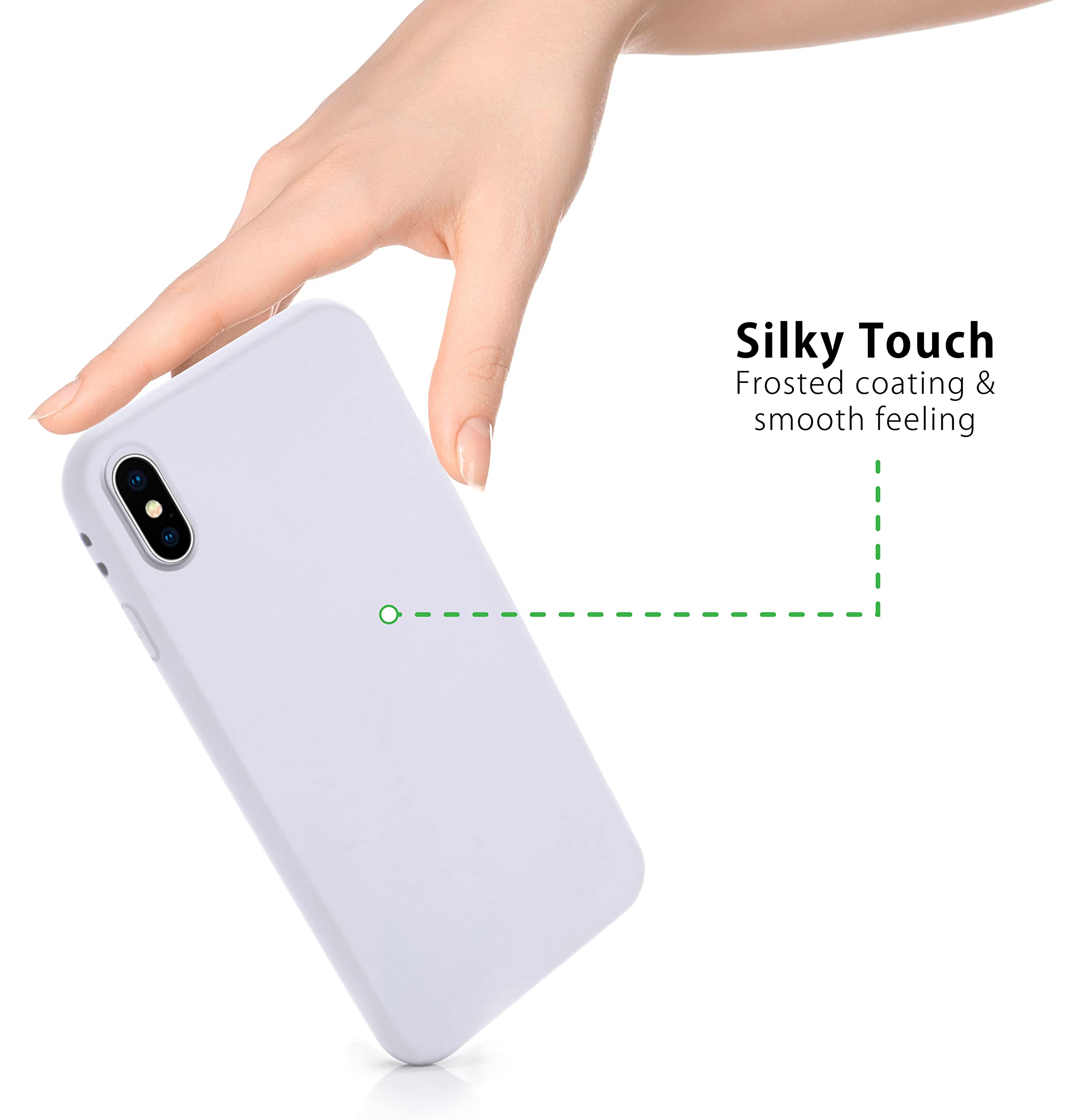 MyGadget TPU Case For IPhone 11 Pro Max - [ Camera Protection & Anti Fingerprint ] - Silicone Cover With Soft Touch & Anti Scratch Shell - Matte Light