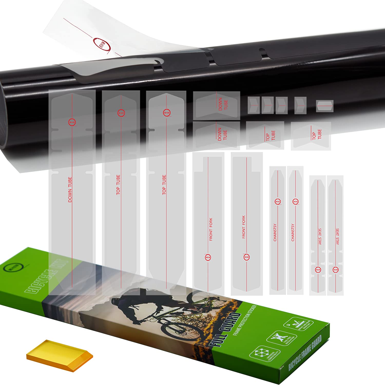 Buy WEIPASTER Bicycle Protective Stickers MTB Frame Protection Tape