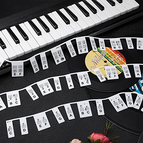 Autocollants amovibles pour clavier de piano à 61 touches et 88 touches pour piano, notes de piano N2J3 - Les Beatles, Paul McCartney, John Lennon, RIngo Starr, George Harrison Autocollants amovibles pour clavier de piano à 61 touches et 88 touches pour piano, notes de piano N2J3 – Image 8