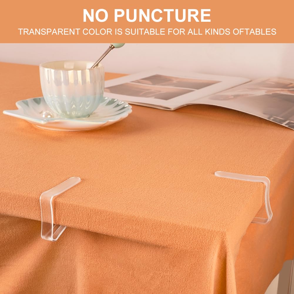 AUAUY 27 Piezas Sujeta Manteles para Mesas, Transparentes Plastico Sujeta Manteles de Mesa Exterior, Sujeta Manteles, Pinzas Sujeta Manteles, Pinzas Mantel Mesa Exterior Plastico para Interior