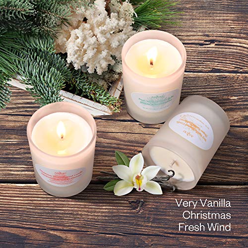 Anjou Scented Candle 6 Pack Gift Set, Aromatherapy Set of Fragrance Soy Wax, 15 Hours Burn Time Per Cup, 6 x 70 g for Stress Relief, Christmas Gift