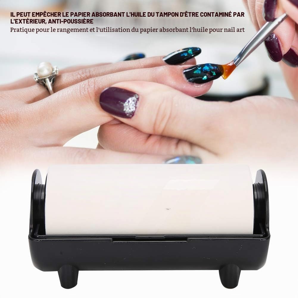 Nail Art Stamping Mould Blotting Sticker Autocollant de nettoyage des ongles Outil de retrait de modèle de tampon à ongles Autocollant de retrait de vernis à ongles estampé Outil de manucure(Noir)