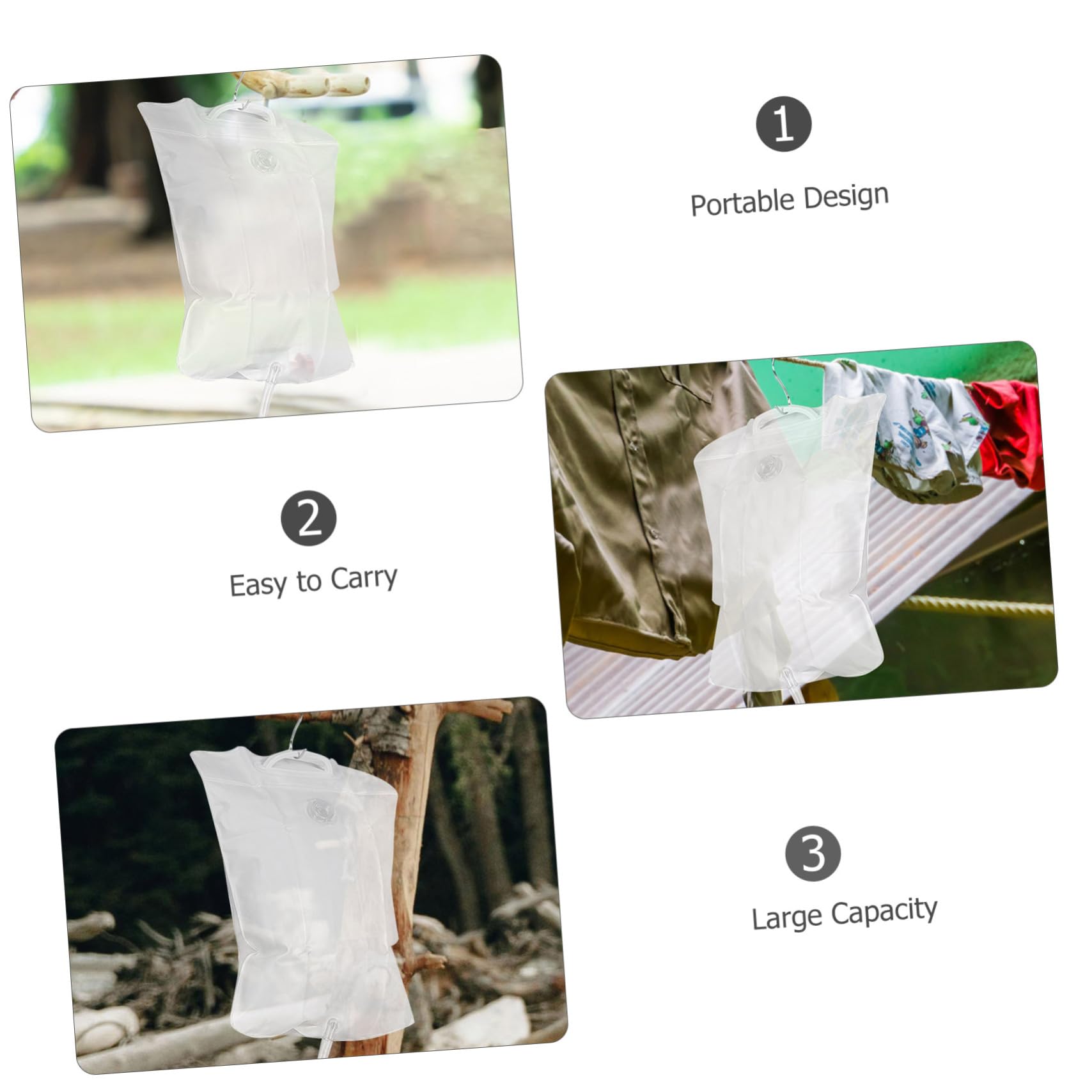 Gogogmee Camping Shower Portable 10l Shower Bag Outdoor Equipment for Camping Hiking Rv