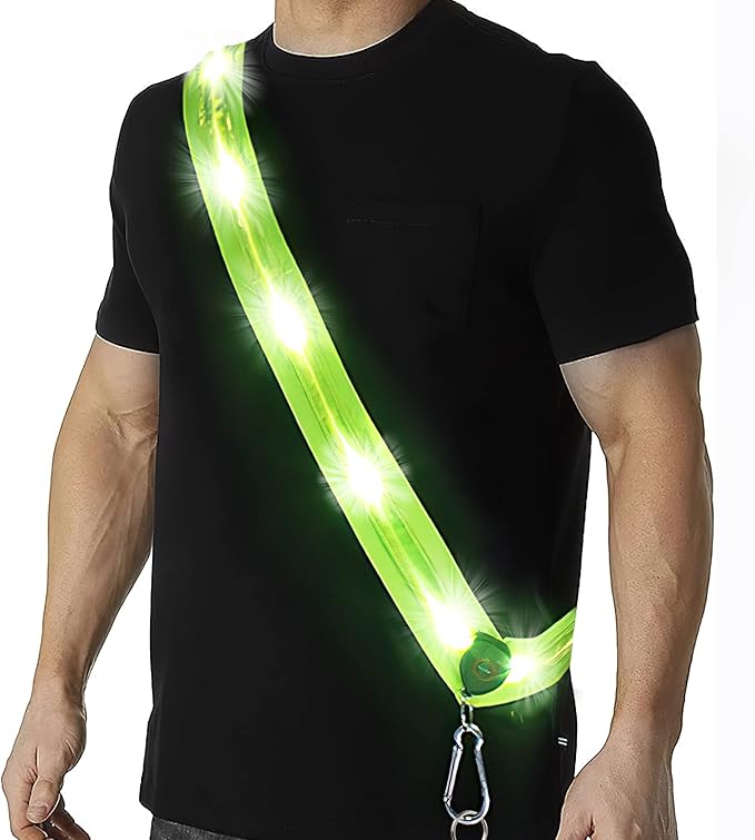 Coikes Running Lights for Runners Reflective Sash for Running Walking