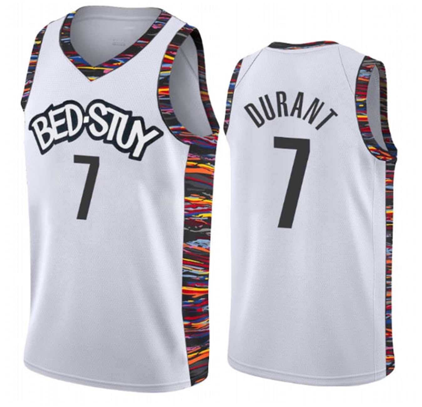 Clzwfz Unisex 7 # White Basketball Jerseys, Adult Basketball Jerseys, Basketball Sleeveless Sets, Basketball Sportswear, T-Shirts And Vests, Youth Sportswear, And A Variety Of Jerseys,7# White,L