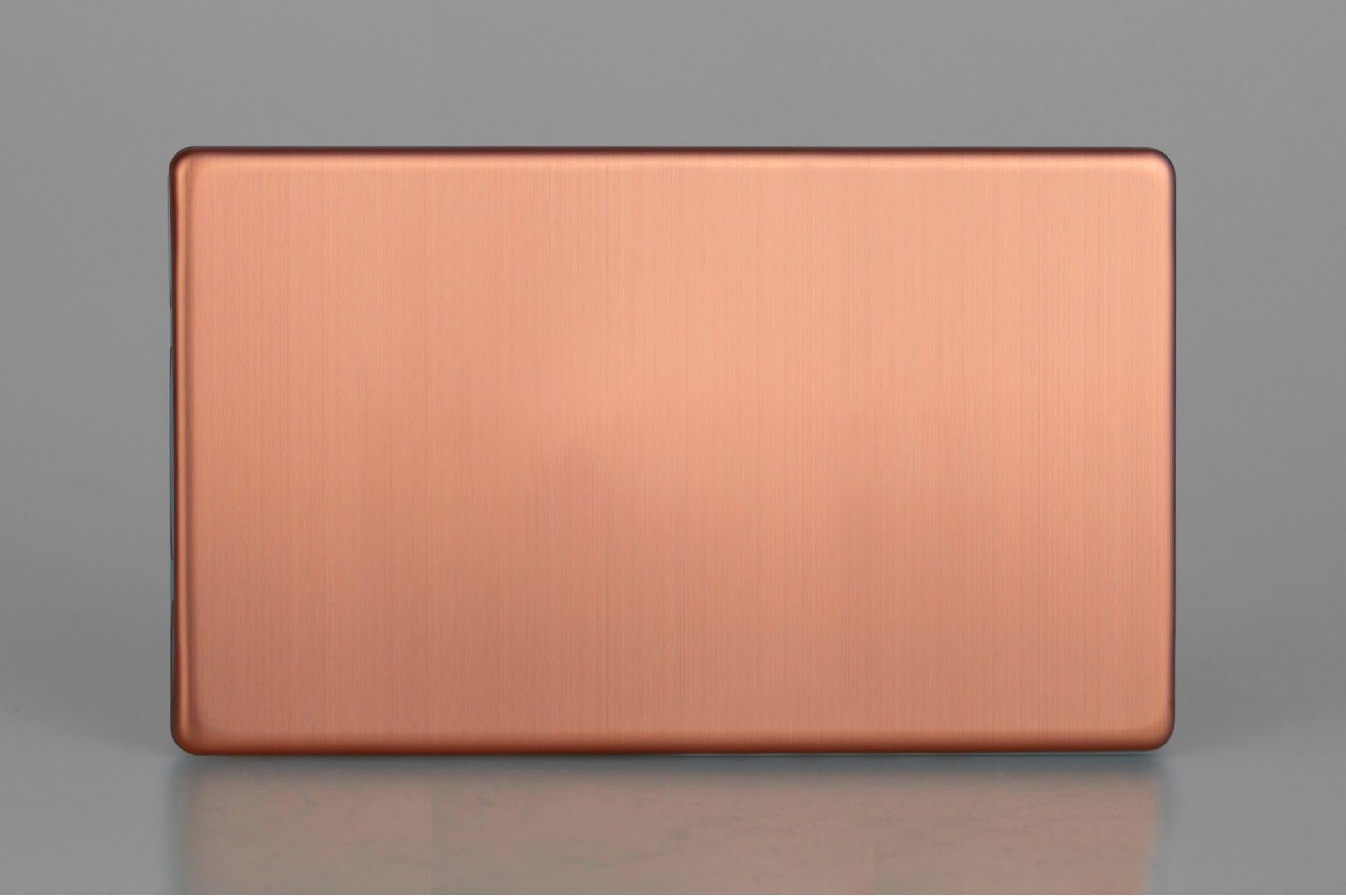 Varilight Brushed Copper Xdydbs.bc Double Blanking Plate, Urban Screwless