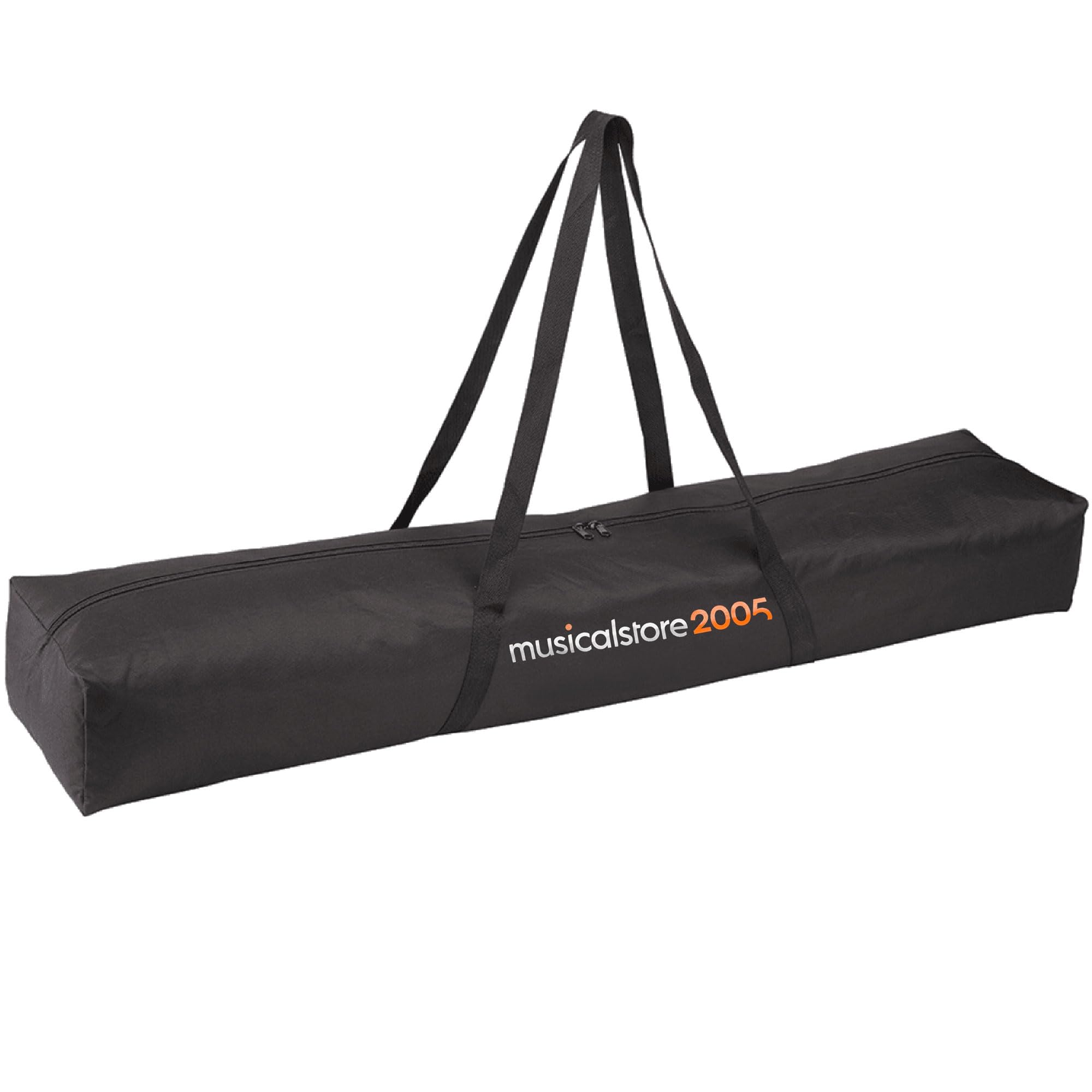 Coppia di Supporti per Casse Acustiche | MusicalStore2005 Set 2 Supporti Treppiede per Diffusori con Borsa – Regolabili in Altezza 120-180 cm, Struttura in Acciao Robusta e Borsa in Nylon Resistente