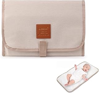 Portable Changing Mat, Foldable Diaper Pad for Young Children - Suitable for Outdoor Activities and Tourism (Ivory)