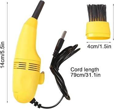 Small Vacuum USB Charging Design, Efficient Cleaning Performance, Quiet Low