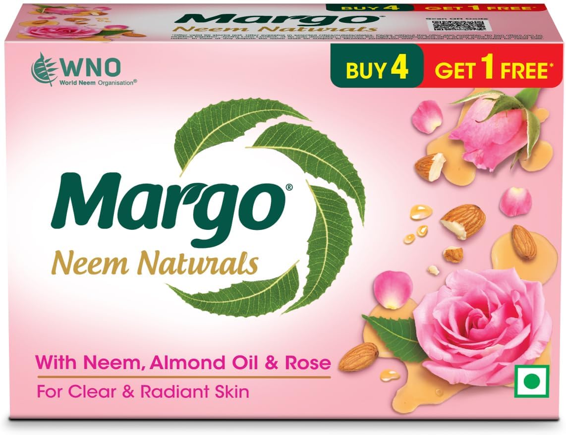 Neem Naturals Soap for Clear & Radiant Skin 100gm X 5