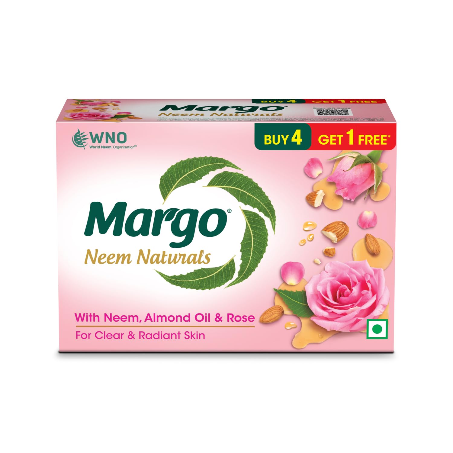 Margo Neem Naturals Soap, 100g (Pack of 5) at ₹131 – Amazon
