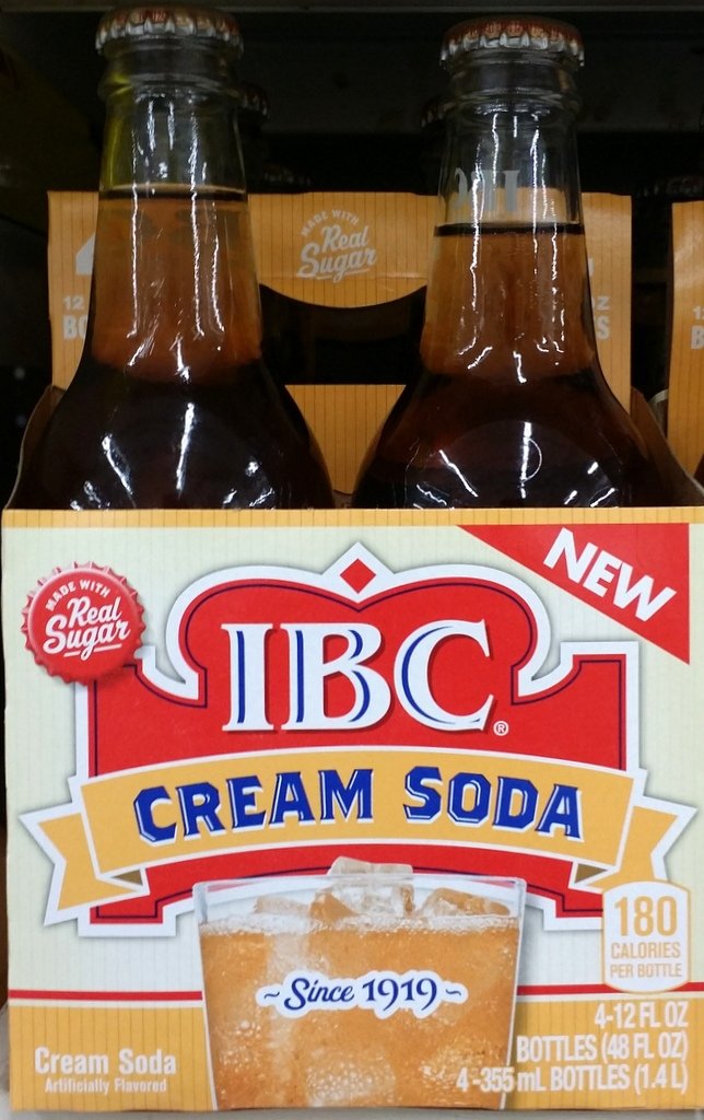 IBC Cream Soda, 12 Fl Oz Bottles, 4 Pack Grocery