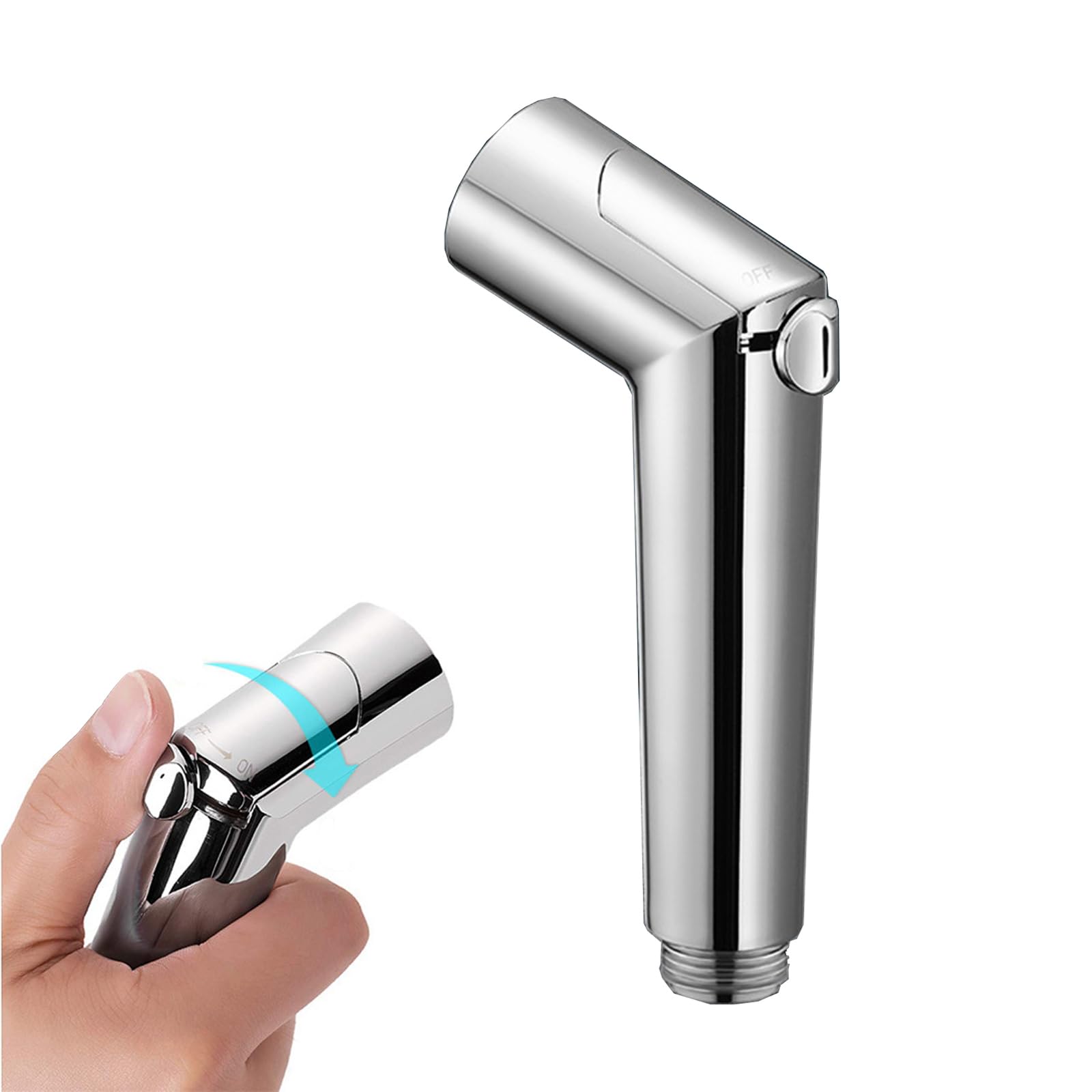 Rociador de Bidé de Mano Pulverizador Ajustable Cabezal Ducha Bidet Sprayer Grifo Bidet Portatil para WC Kit Ducha de Lavabo para Limpiar Inodoros Baño de Mascotas Higiene Personal