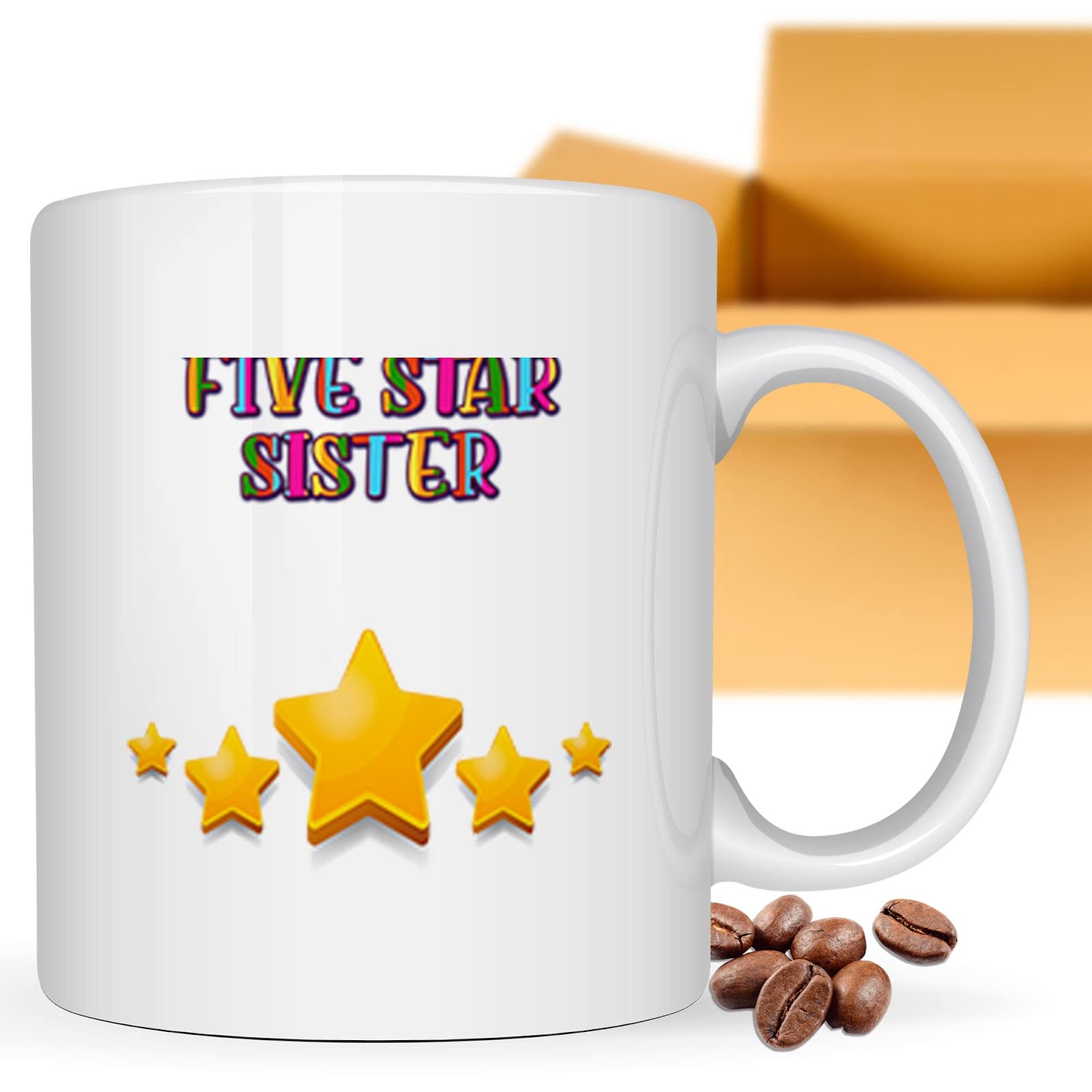 Coffee Mug Five Star Offee Christmas Birthday All Occasion Hot And Cold Beverages Gifts For , Family, Coworker, Father, Mother On Holidays, New Year, Birthday Cup 827272