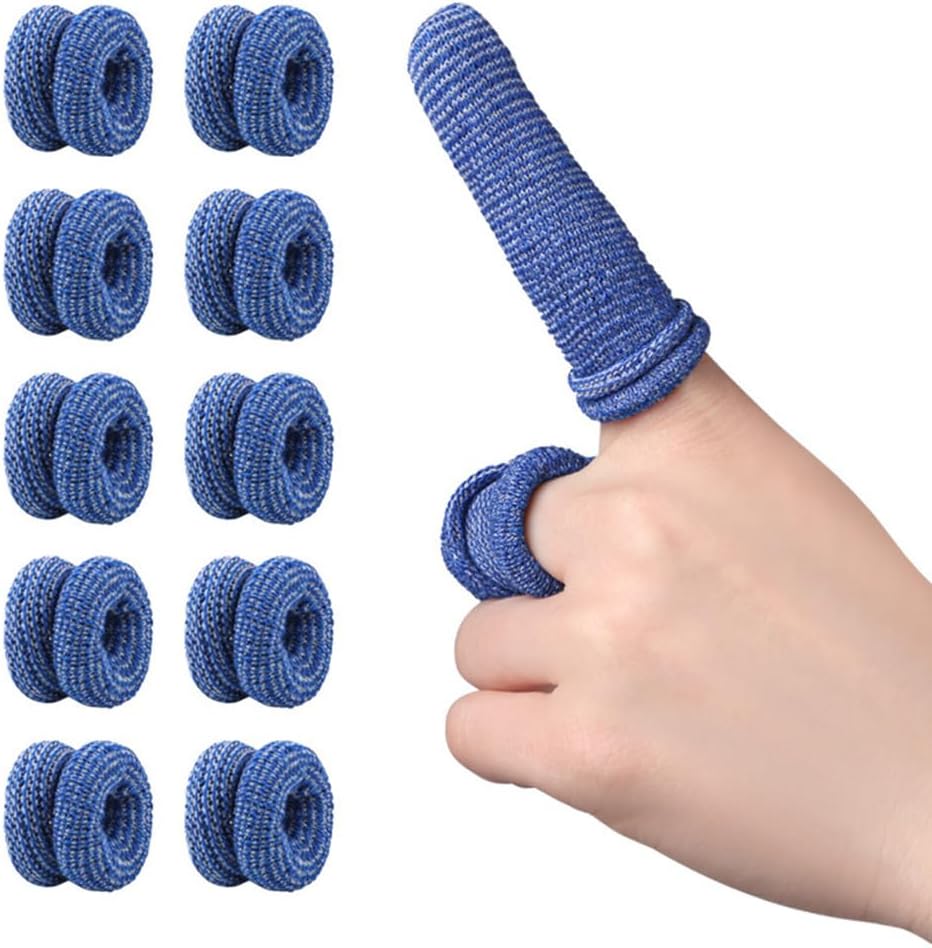 10PCS Finger Bandage Tubular, Tubular Bandage Fingers Bobs Cots Buddies Blue Dressings, for Finger Sprains & Swelling