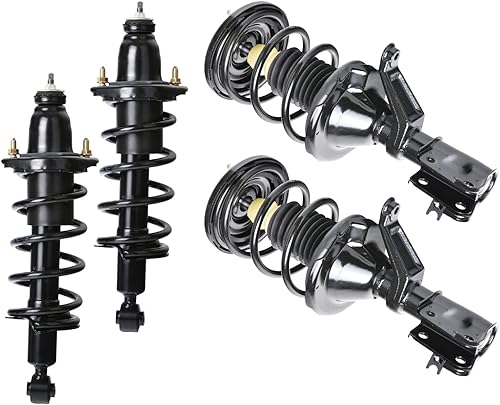 Miniatura 1 de KAX Conjunto completo de resorte helicoidal y puntal delantero y trasero para 2001-2005 Civic 171433 171434 171340R 171340L