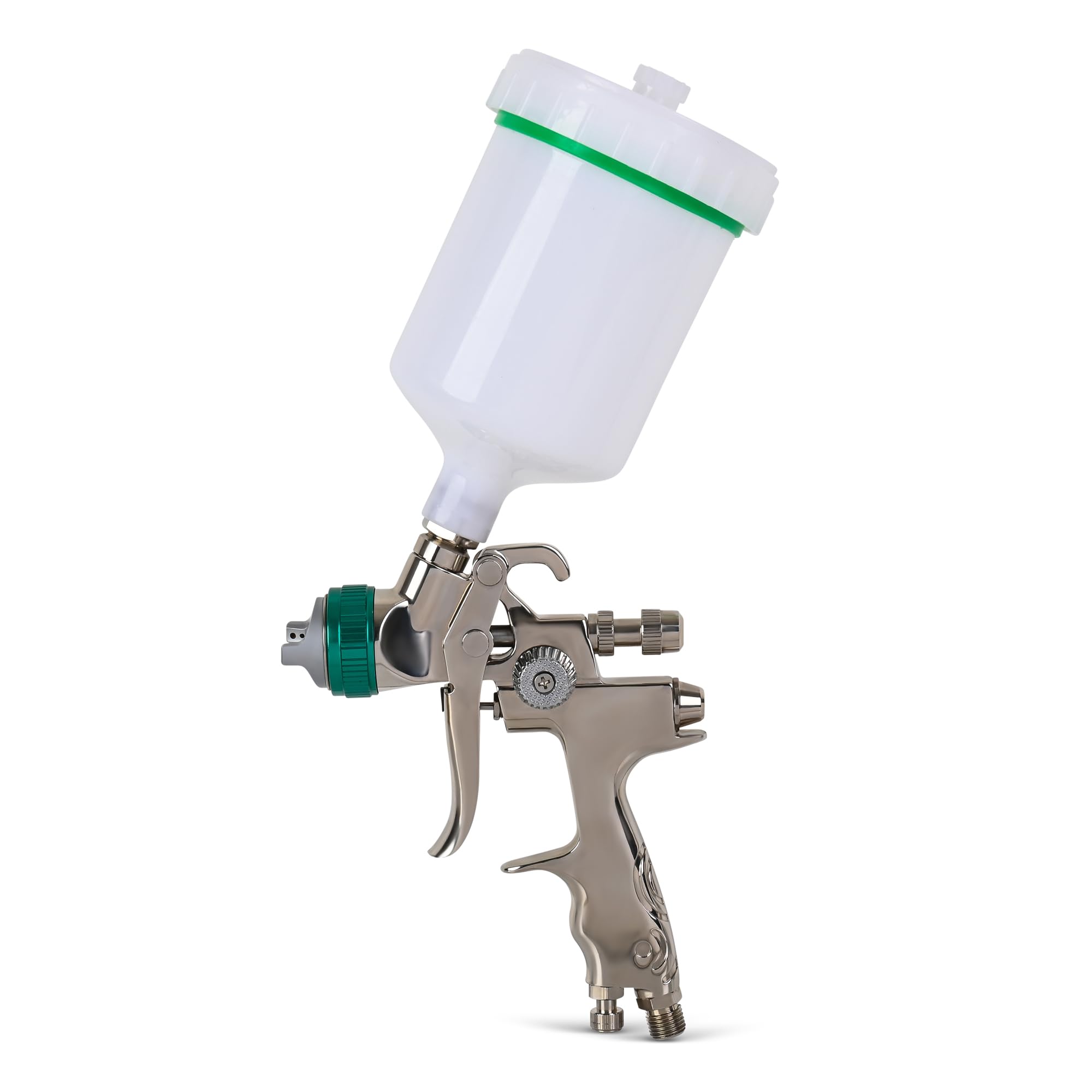 1.3 mm HVLP Spray Gun with 600 ml Plastic Cup - Easy Painting Tools - Professional Grade Paint Sprayer for Indoor or Outdoor Applications - Consistent Finish - Innovative Paint Supplies