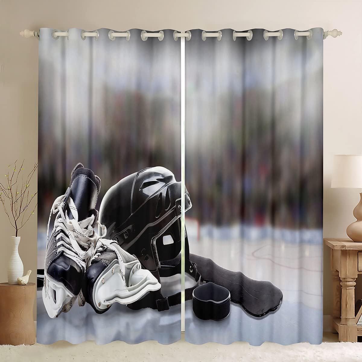 Feelyou Red Tractor Curtains Heavy Equipment Window Curtains for Bedroom Living Room for Kids Boys Girls Harvester Tractor Window Drapes Farm Equipment Window Treatments 42W X 84L,2 Panels