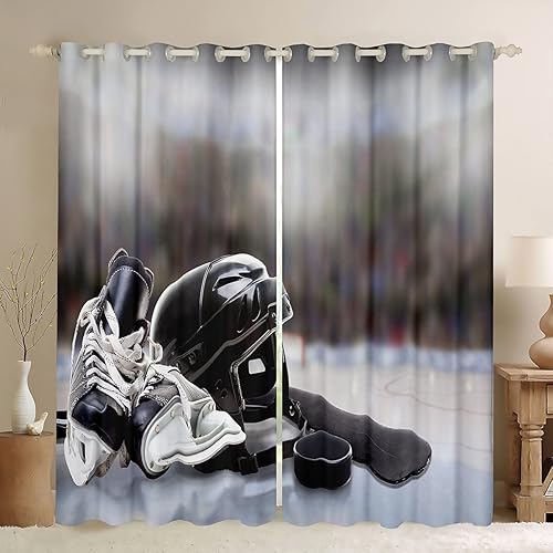 Miniatura 8 de Cortinas de esquí Feelyou para ventana de esquí, para niños, niñas, esquí, antártica, ventana, para dormitorio, sala de estar, nieve, montañas,