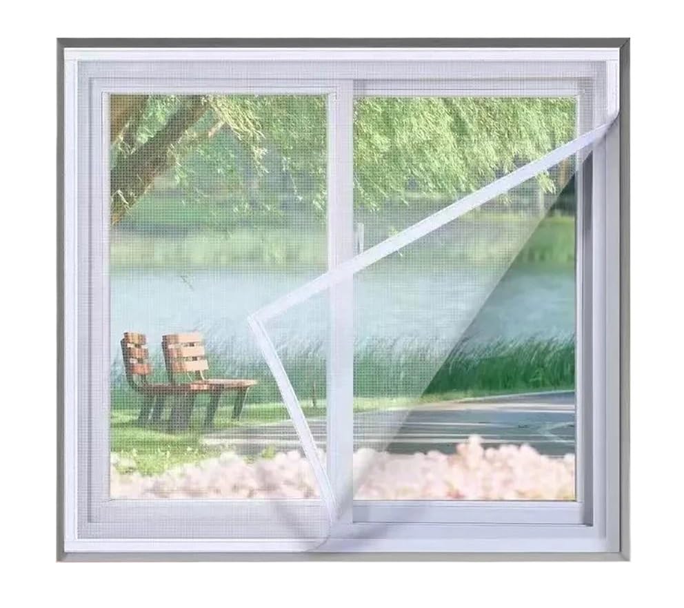 Mosquitera para ventana contra mosquitos malla blanca de 165x200 cm para proteger tu hogar