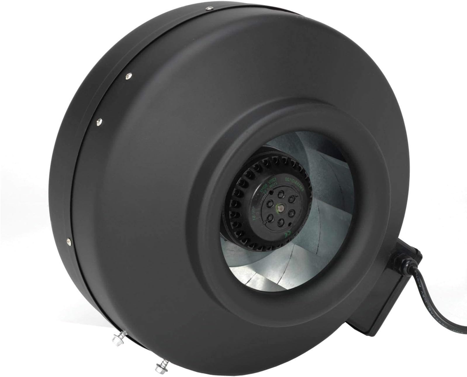 Hydrofarm VLF8 ValuLine, 745 CFM, 8 Inch Inline Fan, Grey