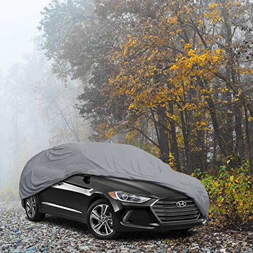 Image of Motor Trend OC443 4 Layer Series Outdoor Car Cover Custom Fit for Hyundai Elantra 2000-2018 All Weather Protect Waterproof