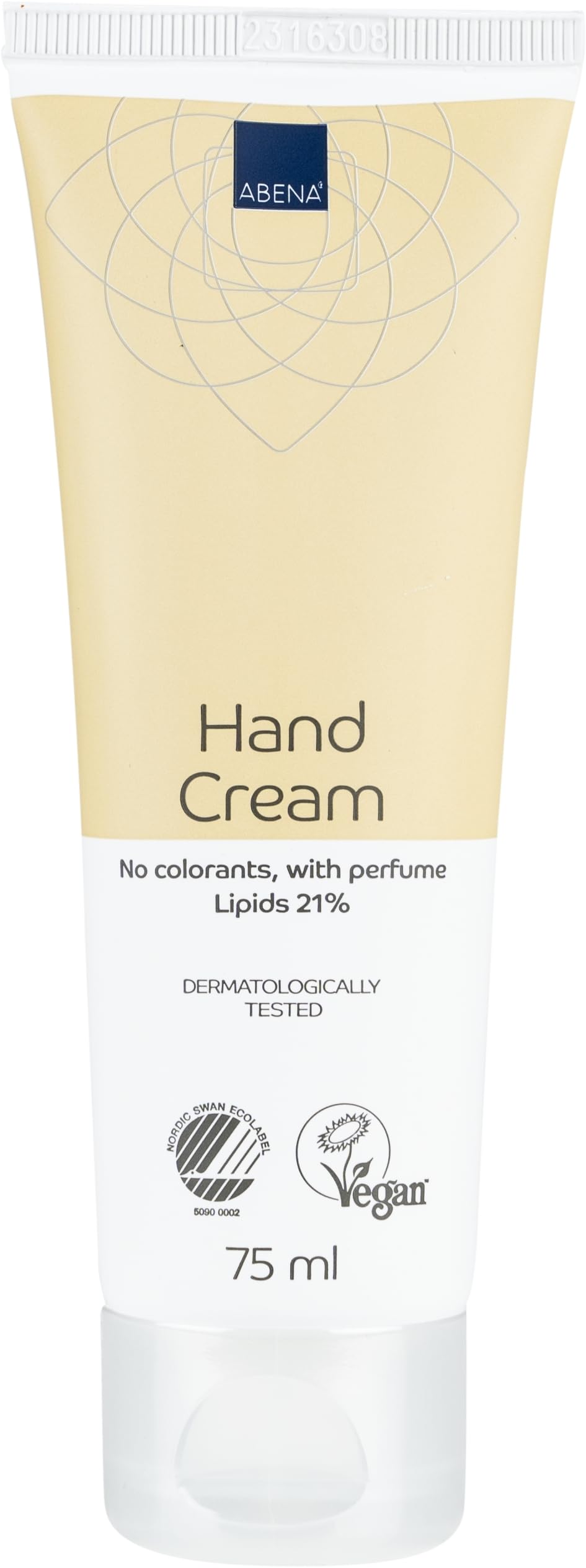 Abena Hand Cream with Perfume, 21% Lipids - 75 ml