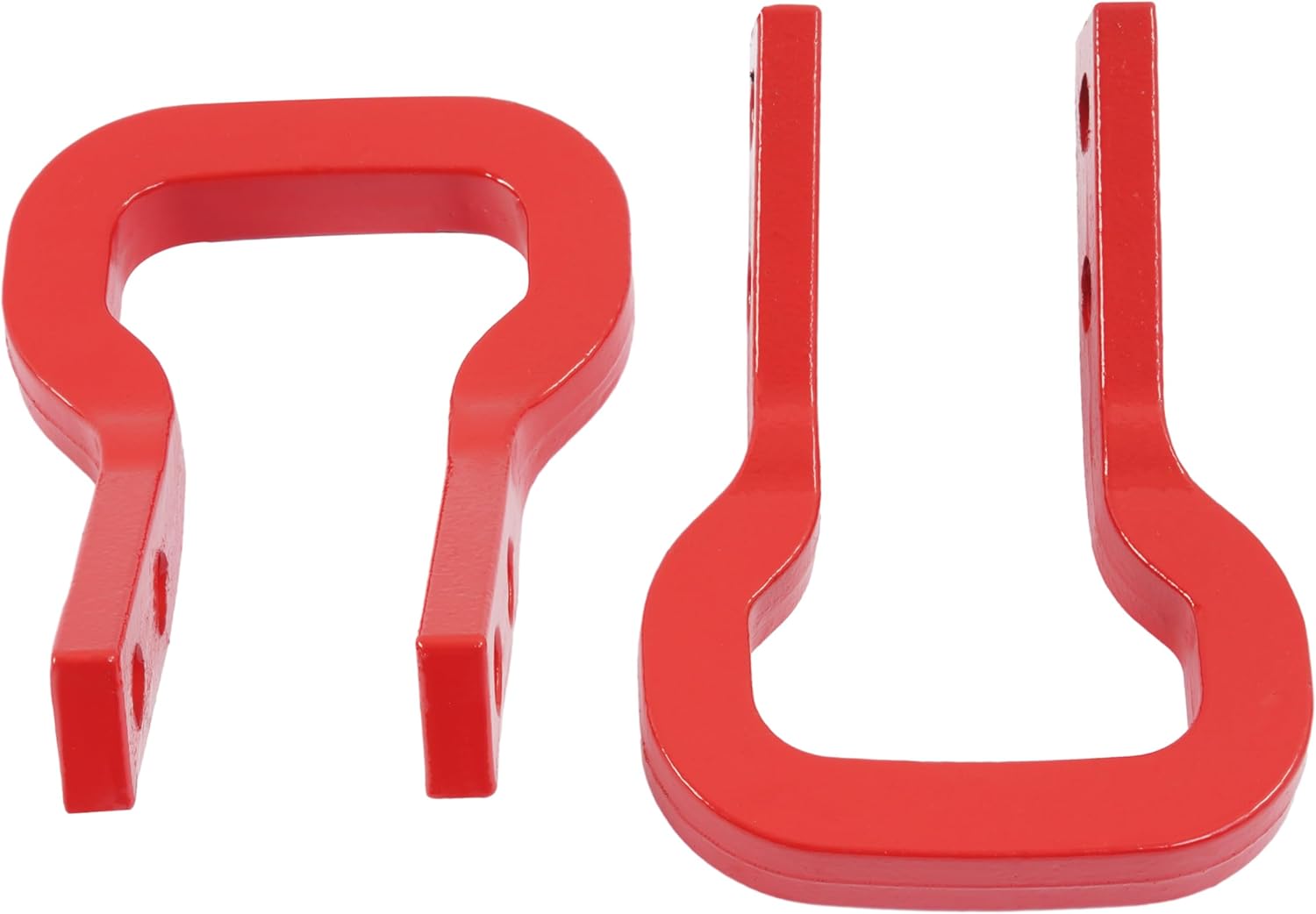ALMULOO 2PCS Front Tow Hooks Compatible with 2023 2024 Chevrolet Colorado/2023-2025 GMC Canyon Replacement for 85137122 Steel (Red)