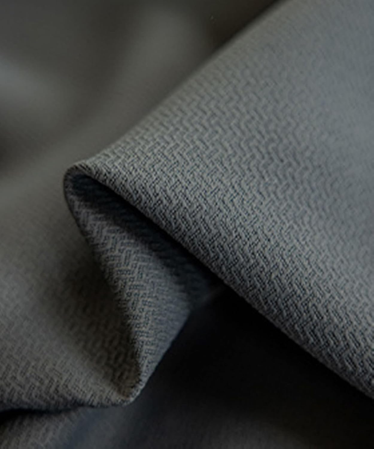 Daesar Bedroom Blackout Curtains 96 Inch Length, Eyelet Drapes Room Darkening Curtains Solid Dark Grey Polyester Blackout Curtain for Window Treatment Living Room 54x96 Inch, 2 Panels