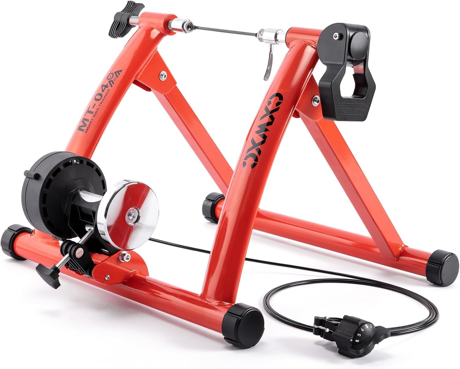 Trenażer rowerowy, magnetyczny stojak rowerowy do jazdy w pomieszczeniach, koła 26-29 stóp i 700C, szpikulec do szybkiego zwalniania i blok przedniego koła w zestawie