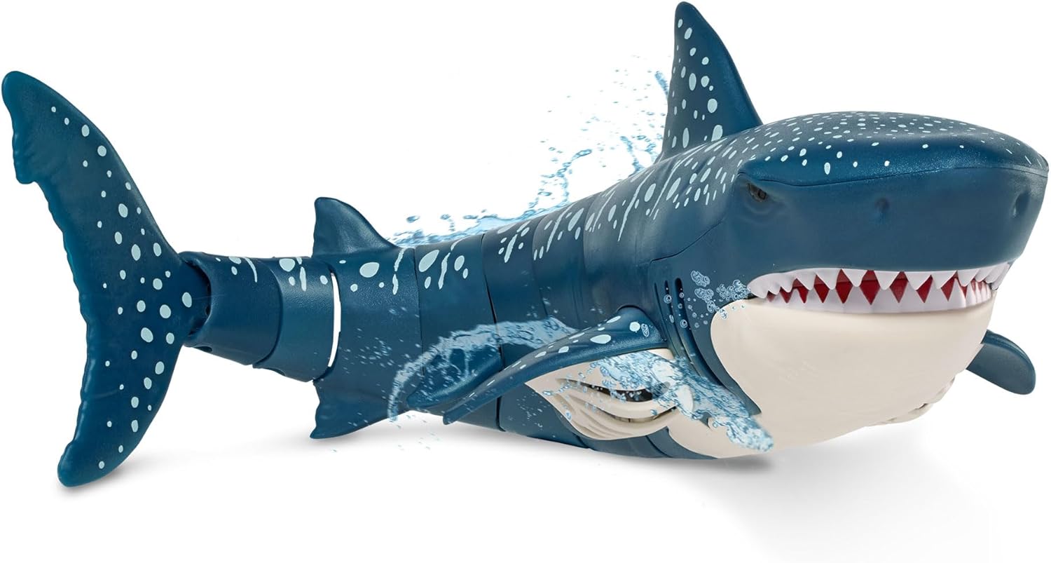 Terra by Battat - Remote Control Shark – Realistic Moving RC Shark Toy for Water Play & Swimming Pools – Fun RC Pool Ocean Lake Toys for Kids – Battery-Operated Floating Toy - 3 Years +