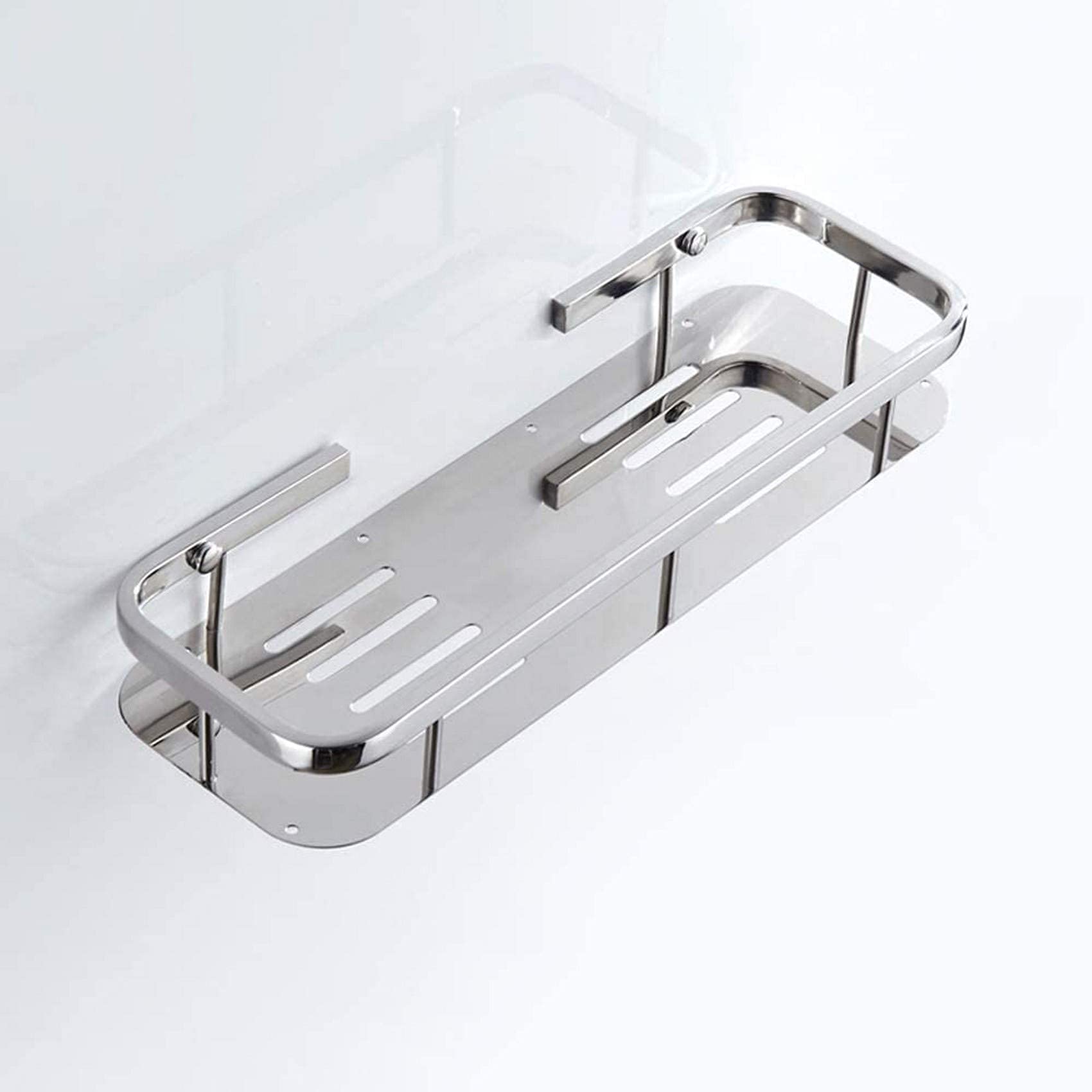 Antirust 304 Stainless Steel Bathroom Corner Shelf Household Wall Mounted Sliver Shower Caddy Luxury Hotel Toilet Towel Holder
