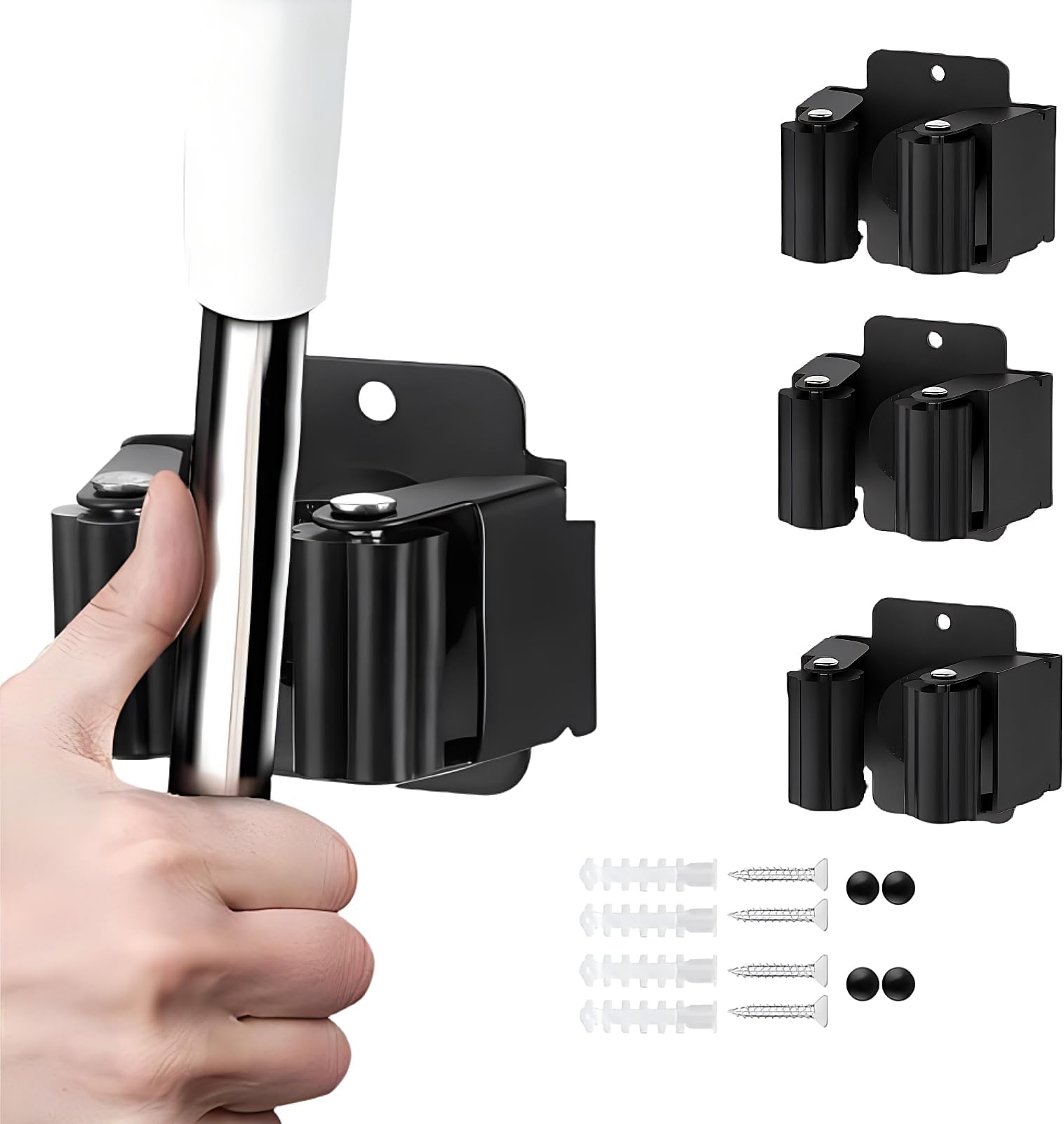 SCDZKJGS Broom Holder Wall Mount, Stainless Steel Mop and