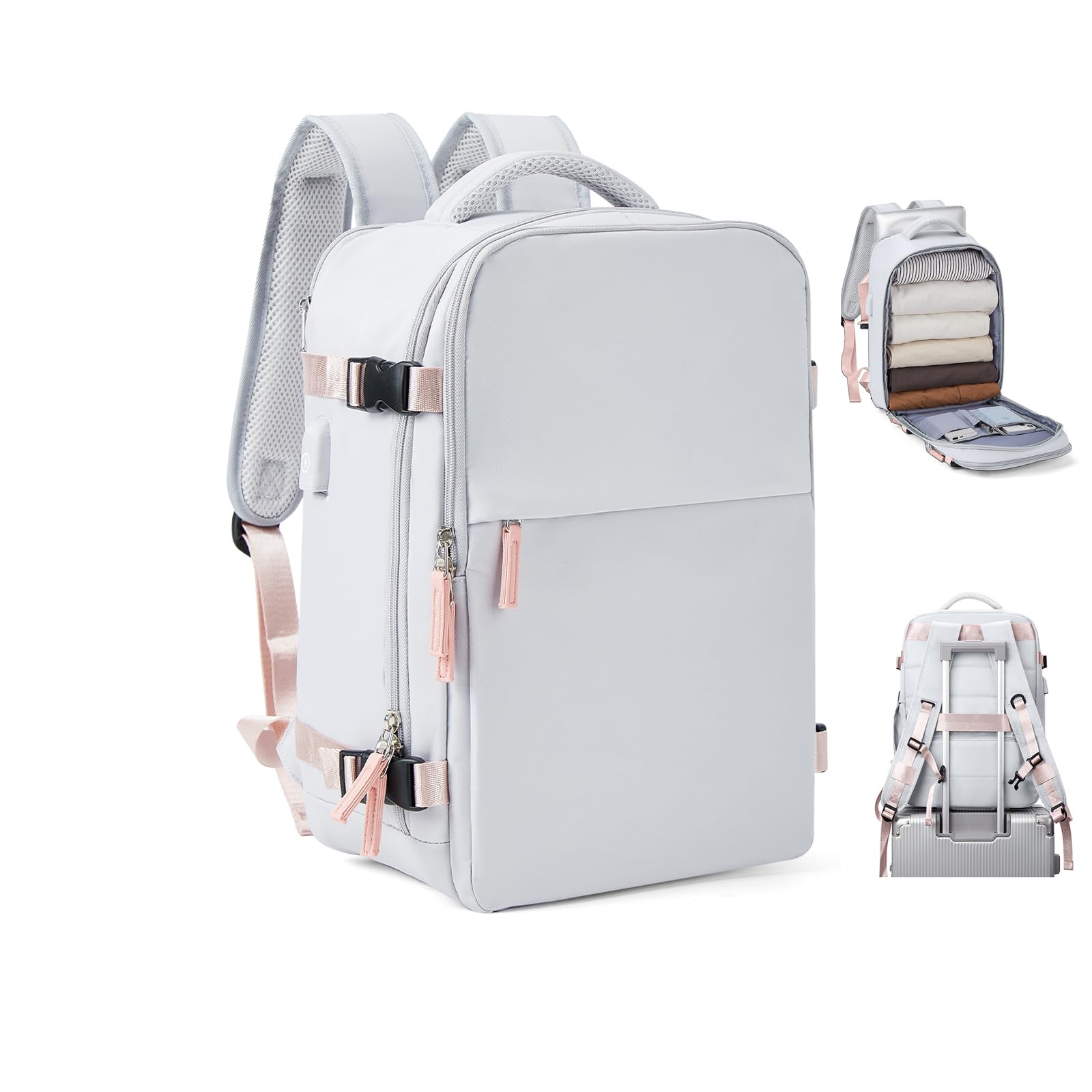 Borse da Cabina per Ryanair 40x20x25 Bagaglio a Mano Easyjet 45x36x20 Zaino Borsa Zaino da Viaggio Il Sedile Zaino per bagaglio a mano Borsa Cabina Viaggio Cabina Casual Daypack