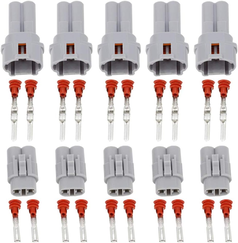 CNLW 5 Sets 2 Pin DJ7026-2-11/21 car Connector Auto Waterproof Electrical Connector Male Female kit for car Motorcycle ect.