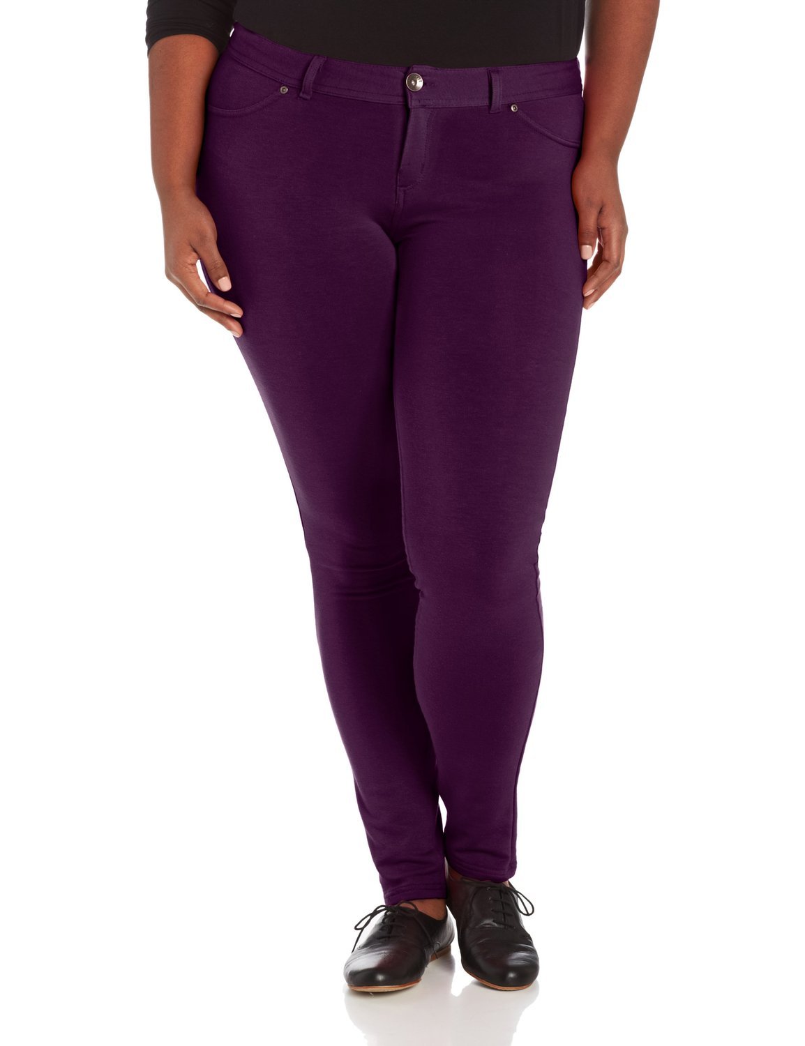 1826/926 Ponte Jeans Women’s Plus Size Cotton French Terry Moleton Super Stretch Pants