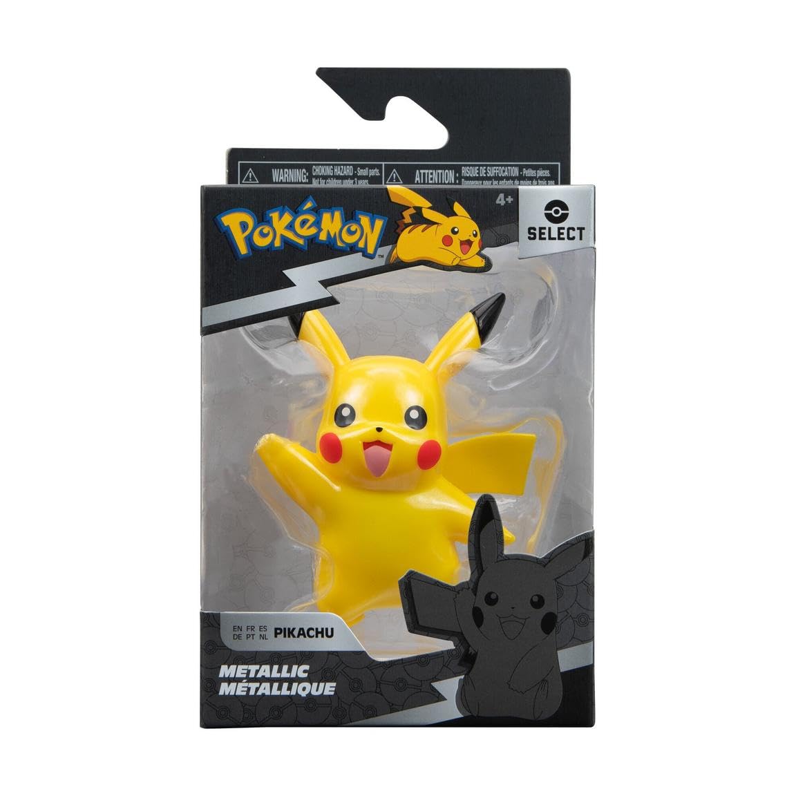 Pokémon Select Metallic Battle Pack - Four 3-inch Battle Figures with Special Metallic Finish