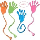 Tuko 20PCS Sticky Hands, Sticky Finger, Kids' Party Favor Sets， Fun Toys, Party Favors, Wacky Fun Stretchy Sticky Hands, Party Favors, Birthday Parties, Toys for Sensory Kids,20PCS gallery image